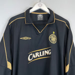 Shop 2003/04 CELTIC LARSSON #7 L/S AWAY SHIRT (XXL) UMBRO, classic football shirts, vintage football shirts & retro soccer jerseys at Cult Kits