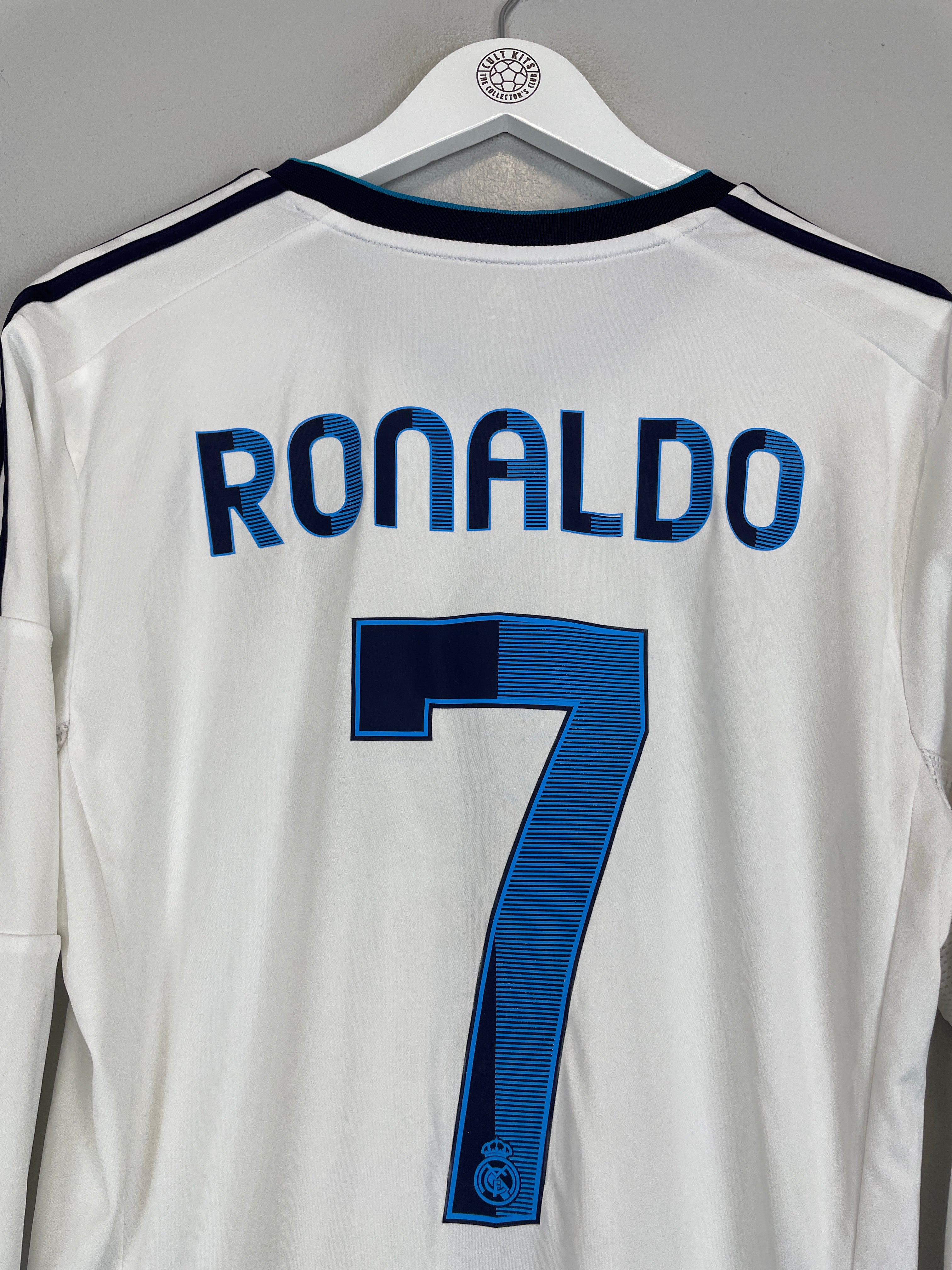 Shop 2012/13 REAL MADRID RONALDO #7 L/S HOME SHIRT (L) ADIDAS, classic football shirts, vintage football shirts & retro soccer jerseys at Cult Kits