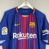 Shop 2017/18 BARCELONA MESSI #10 *BNWT* HOME SHIRT (XL) NIKE, classic football shirts, vintage football shirts & retro soccer jerseys at Cult Kits