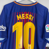 Shop 2017/18 BARCELONA MESSI #10 *BNWT* HOME SHIRT (XL) NIKE, classic football shirts, vintage football shirts & retro soccer jerseys at Cult Kits