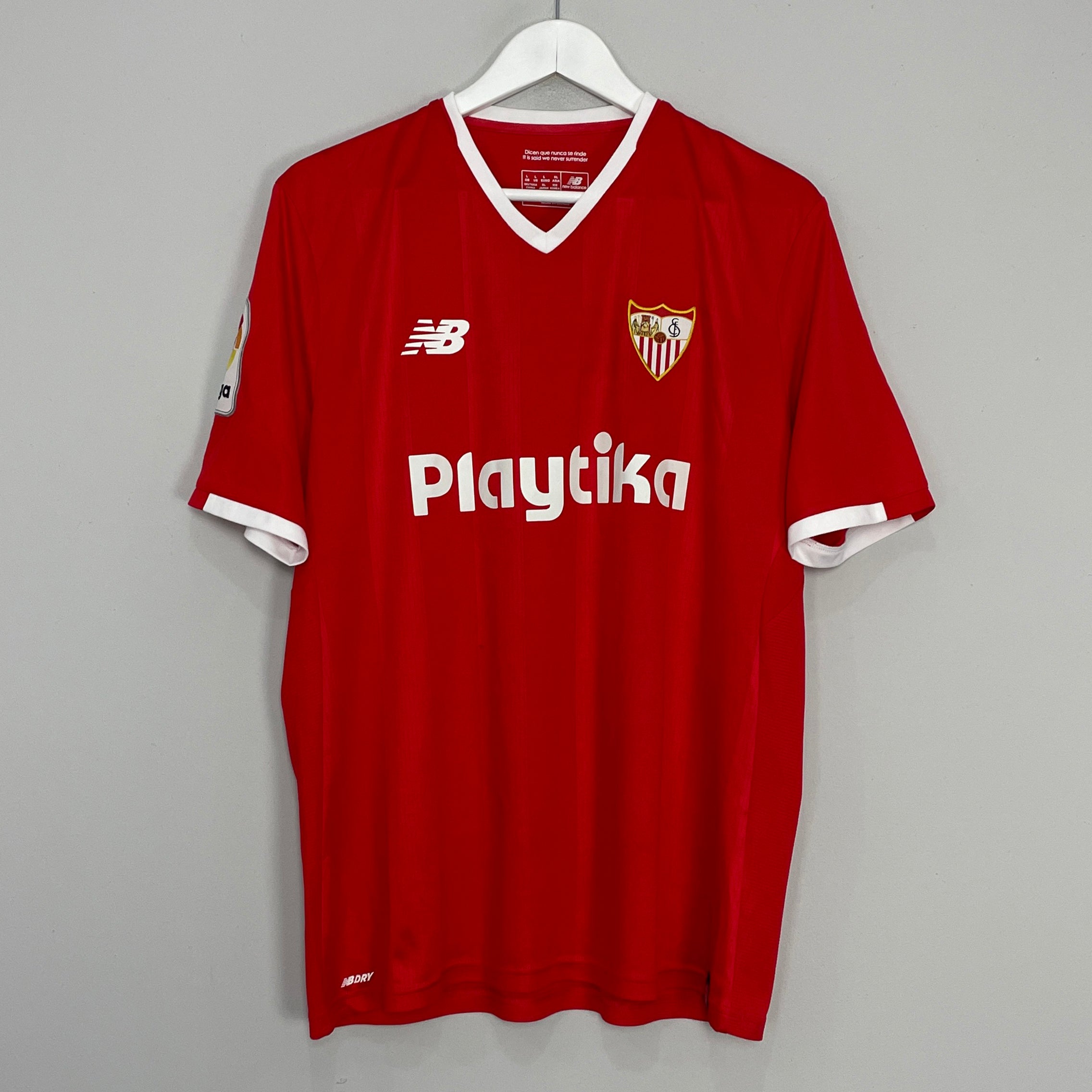 Shop 2017/18 SEVILLA AWAY SHIRT (L) NEW BALANCE, classic football shirts, vintage football shirts & retro soccer jerseys at Cult Kits