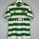 1999/01 CELTIC HOME SHIRT (L) UMBRO