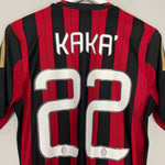 Shop 2013/14 AC MILAN KAKA #22 HOME SHIRT (S) ADIDAS, classic football shirts, vintage football shirts & retro soccer jerseys at Cult Kits