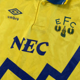 1990/92 Everton Away Shirt (S) Umbro