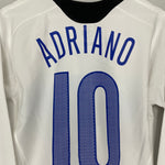 Shop 2005/06 INTER MILAN ADRIANO #10 L/S AWAY SHIRT (S) NIKE, classic football shirts, vintage football shirts & retro soccer jerseys at Cult Kits