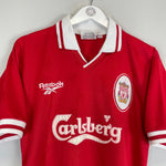 Shop 1996/98 LIVERPOOL CARRAGHER #23 HOME SHIRT (S) REEBOK, classic football shirts, vintage football shirts & retro soccer jerseys at Cult Kits