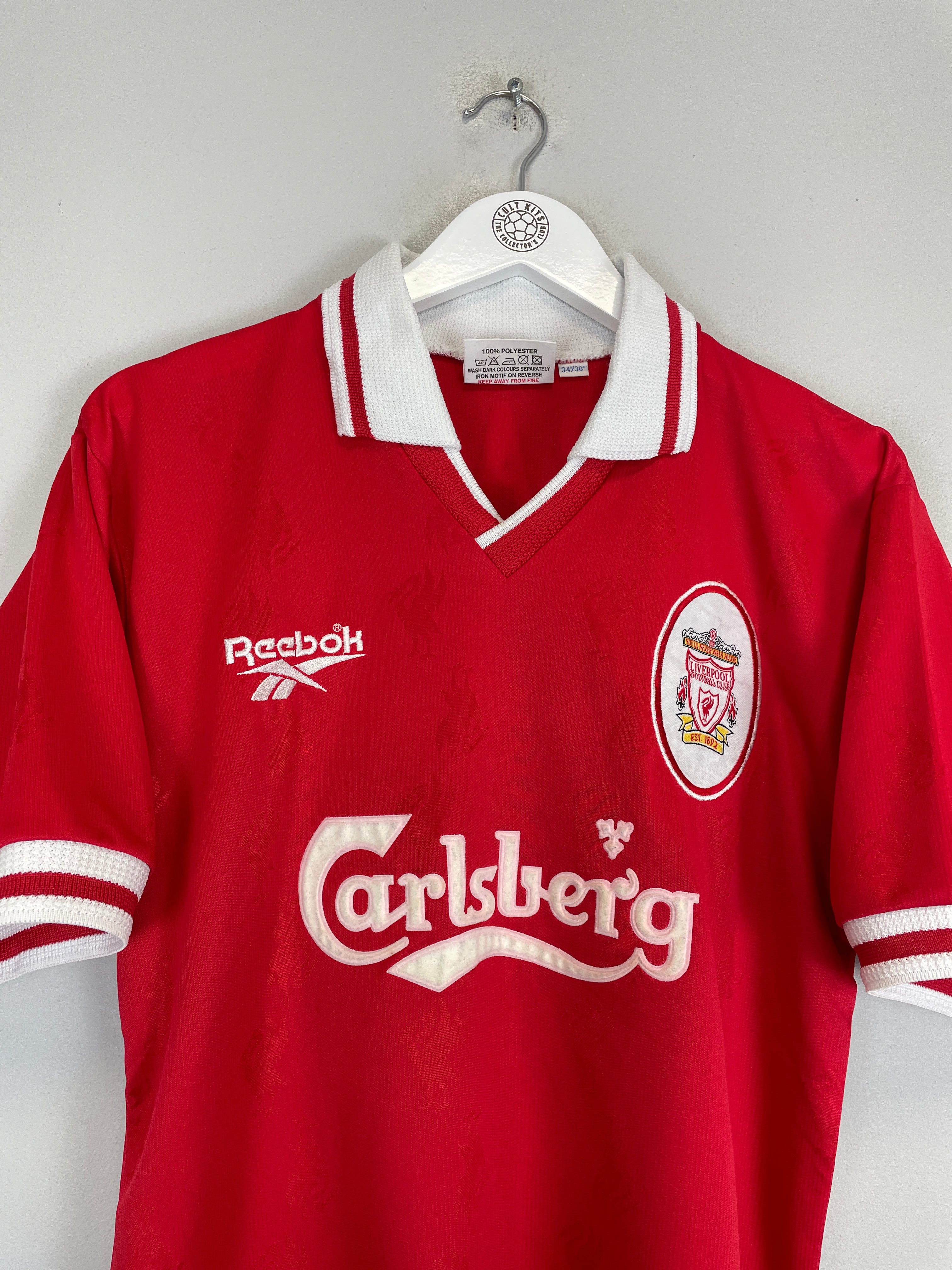 Shop 1996/98 LIVERPOOL CARRAGHER #23 HOME SHIRT (S) REEBOK, classic football shirts, vintage football shirts & retro soccer jerseys at Cult Kits