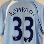 Shop 2008/09 MANCHESTER CITY KOMPANY #33 HOME SHIRT (L) LE COQ, classic football shirts, vintage football shirts & retro soccer jerseys at Cult Kits