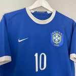 Shop 2006/07 BRAZIL RONALDINHO #10 AWAY SHIRT (M) NIKE, classic football shirts, vintage football shirts & retro soccer jerseys at Cult Kits