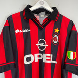Shop 1997/98 AC MILAN BAGGIO #18 HOME SHIRT (L) LOTTO, classic football shirts, vintage football shirts & retro soccer jerseys at Cult Kits