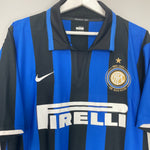 Shop 2007/08 INTER MILAN FIGO #7 *CENTENARY* HOME SHIRT (XL) NIKE, classic football shirts, vintage football shirts & retro soccer jerseys at Cult Kits