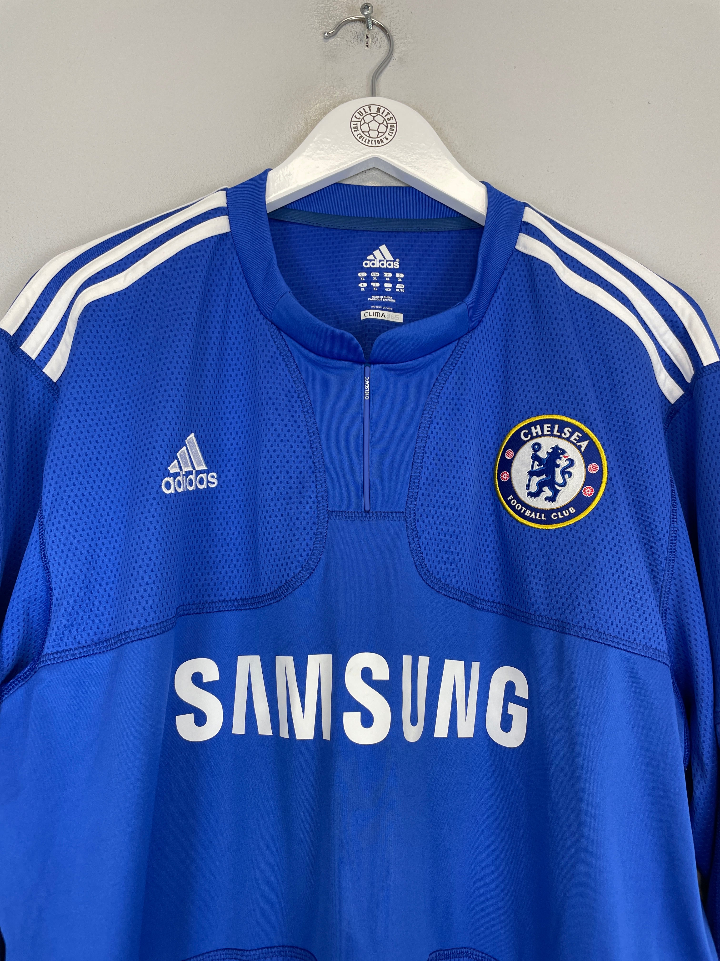 Shop 2009/10 CHELSEA DROGBA #11 L/S HOME SHIRT (XL) ADIDAS, classic football shirts, vintage football shirts & retro soccer jerseys at Cult Kits