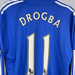 Shop 2009/10 CHELSEA DROGBA #11 L/S HOME SHIRT (XL) ADIDAS, classic football shirts, vintage football shirts & retro soccer jerseys at Cult Kits