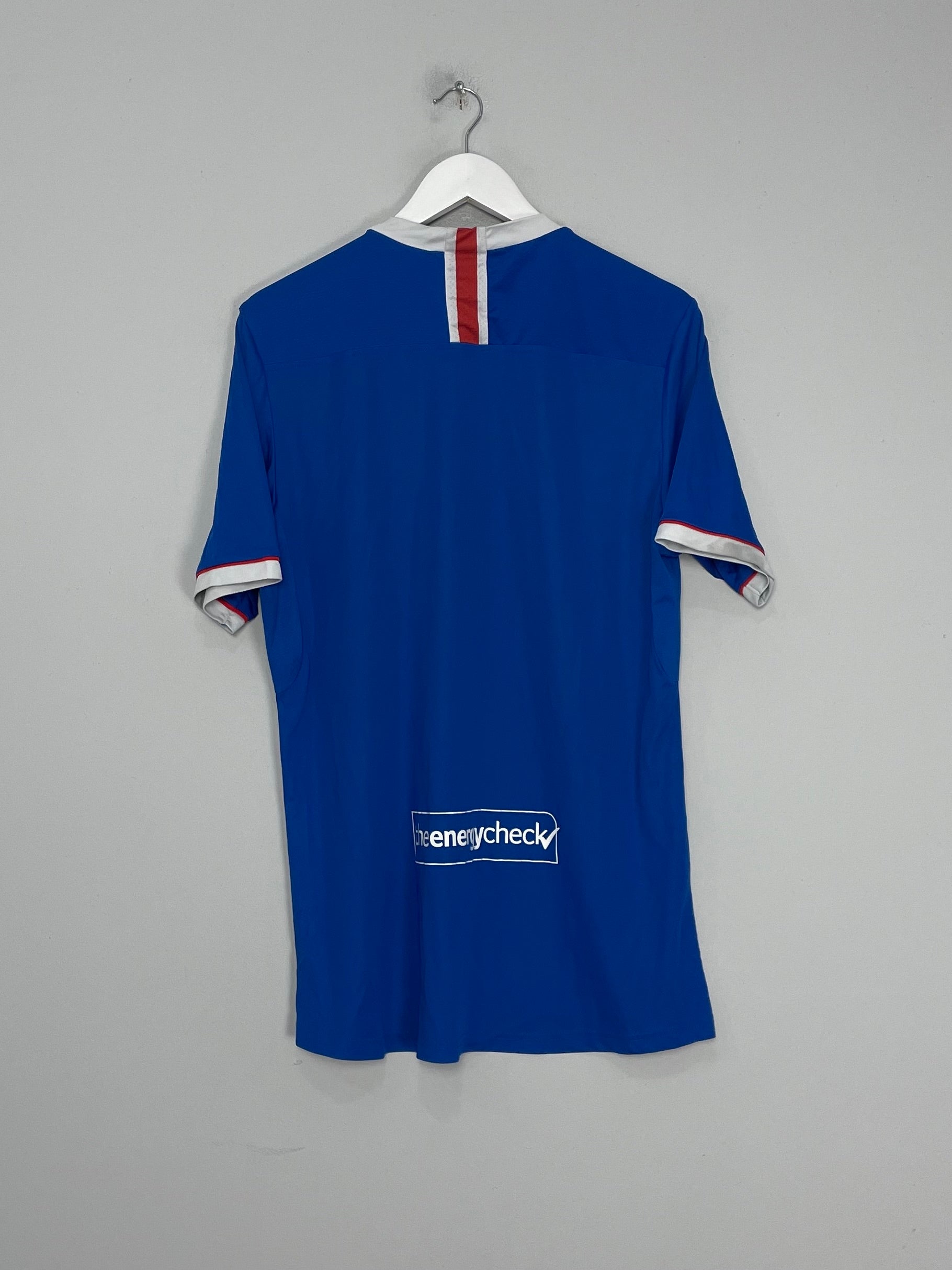 Shop 2020/21 RANGERS HOME SHIRT (L) CASTORE, classic football shirts, vintage football shirts & retro soccer jerseys at Cult Kits