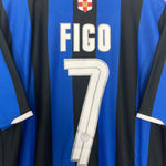 Shop 2007/08 INTER MILAN FIGO #7 *CENTENARY* HOME SHIRT (XL) NIKE, classic football shirts, vintage football shirts & retro soccer jerseys at Cult Kits