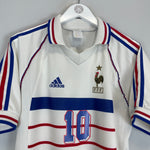Shop 1998/00 FRANCE ZIDANE #10 AWAY SHIRT (M) ADIDAS, classic football shirts, vintage football shirts & retro soccer jerseys at Cult Kits