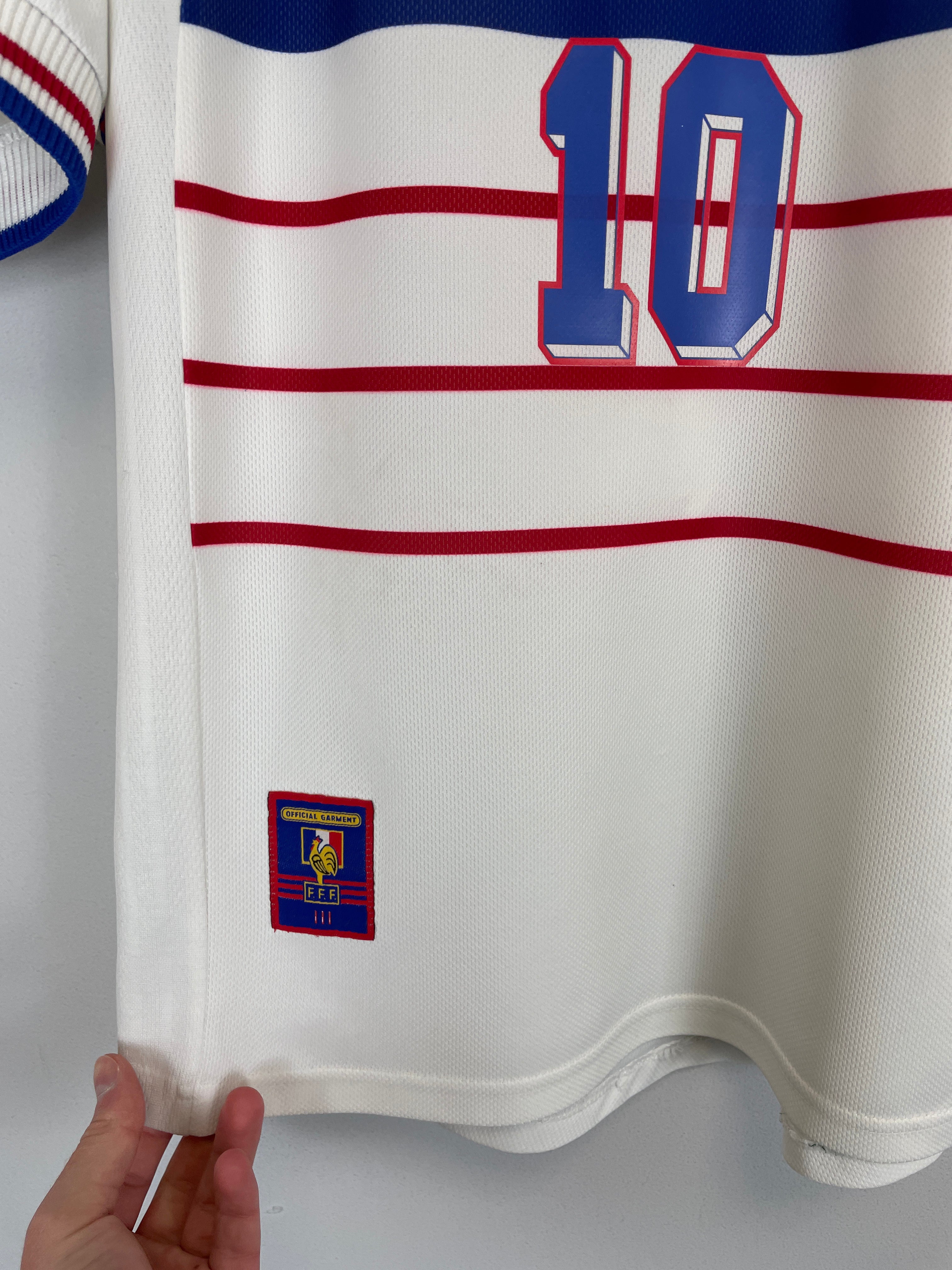 Shop 1998/00 FRANCE ZIDANE #10 AWAY SHIRT (M) ADIDAS, classic football shirts, vintage football shirts & retro soccer jerseys at Cult Kits