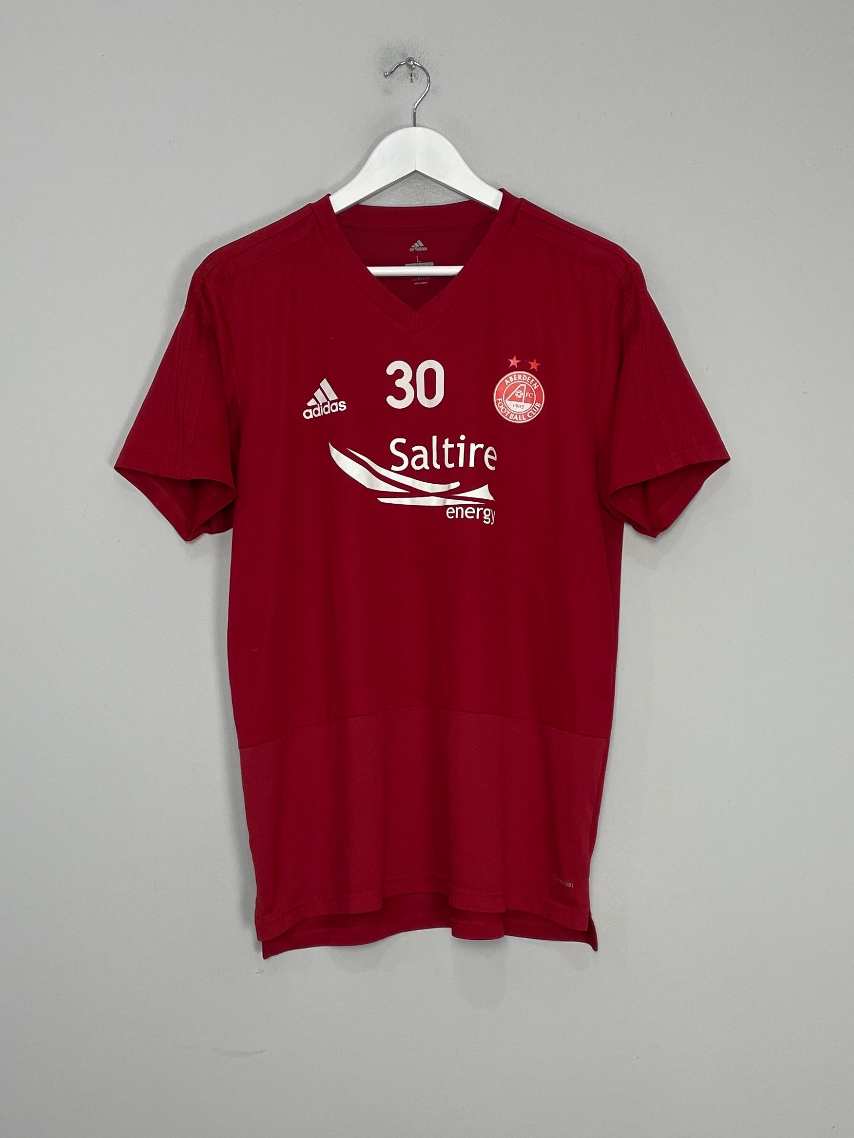 Shop 2017/18 ABERDEEN #30 TRAINING SHIRT (L) ADIDAS, classic football shirts, vintage football shirts & retro soccer jerseys at Cult Kits