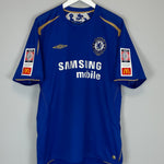 Shop 2005/06 CHELSEA DROGBA #15 *CENTENARY* HOME SHIRT (XL) UMBRO, classic football shirts, vintage football shirts & retro soccer jerseys at Cult Kits