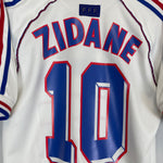 Shop 1998/00 FRANCE ZIDANE #10 AWAY SHIRT (M) ADIDAS, classic football shirts, vintage football shirts & retro soccer jerseys at Cult Kits