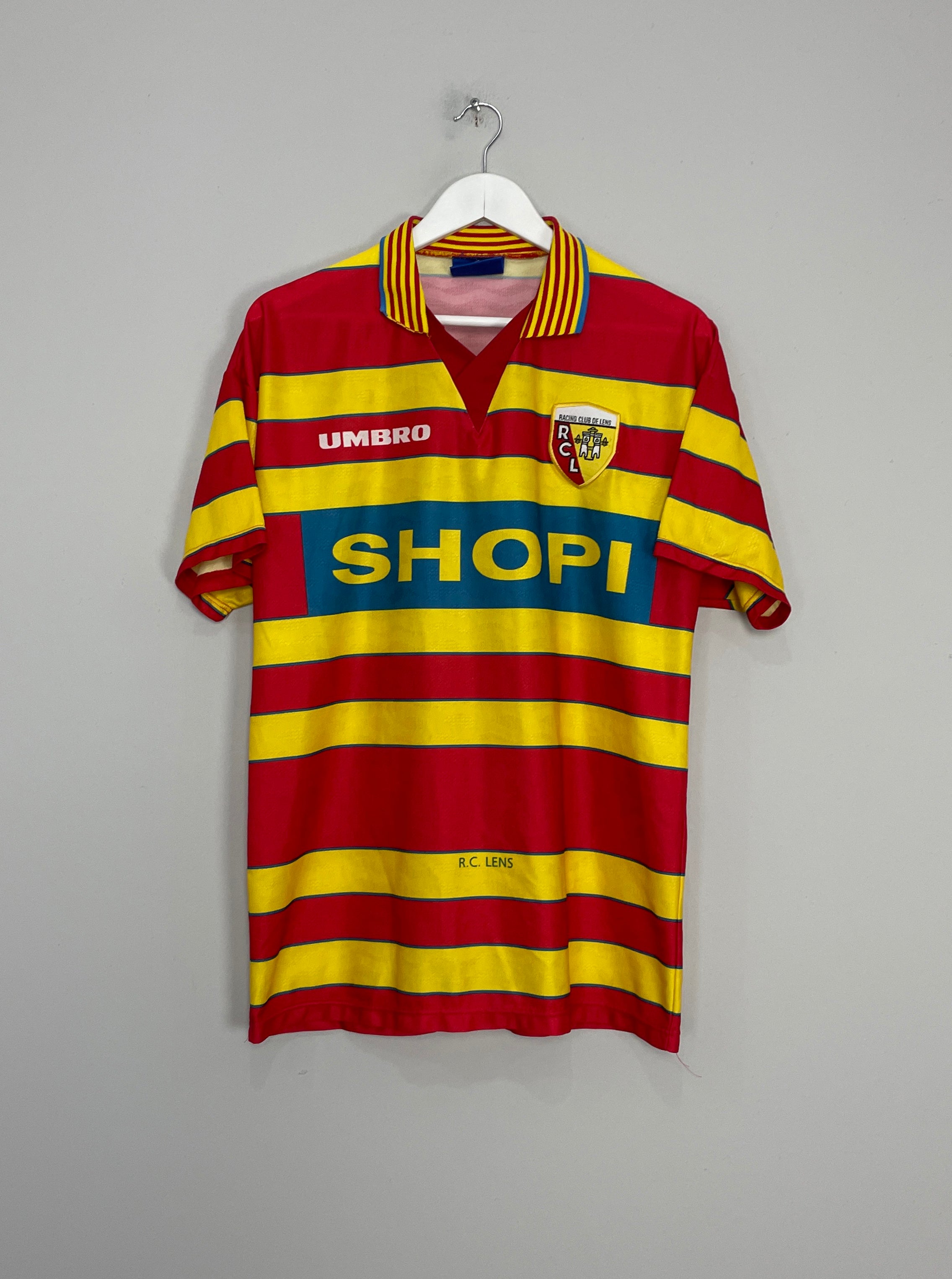 Shop 1996/97 RC LENS HOME SHIRT (M) UMBRO, classic football shirts, vintage football shirts & retro soccer jerseys at Cult Kits