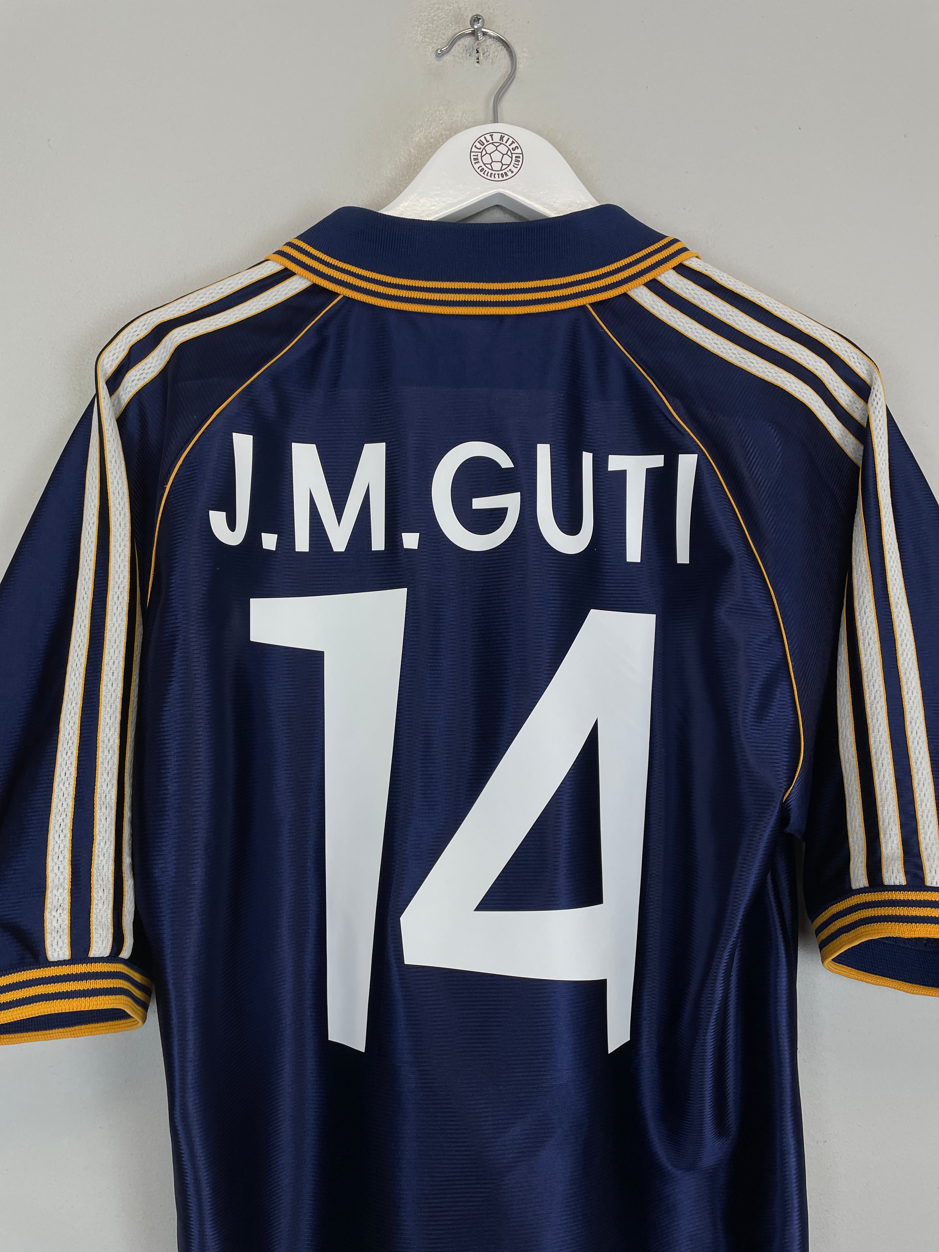 Shop 1998/00 REAL MADRID GUTI #14 THIRD SHIRT (M) ADIDAS, classic football shirts, vintage football shirts & retro soccer jerseys at Cult Kits