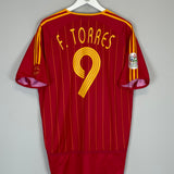 2006/08 SPAIN F.TORRES #9 HOME SHIRT (L) ADIDAS