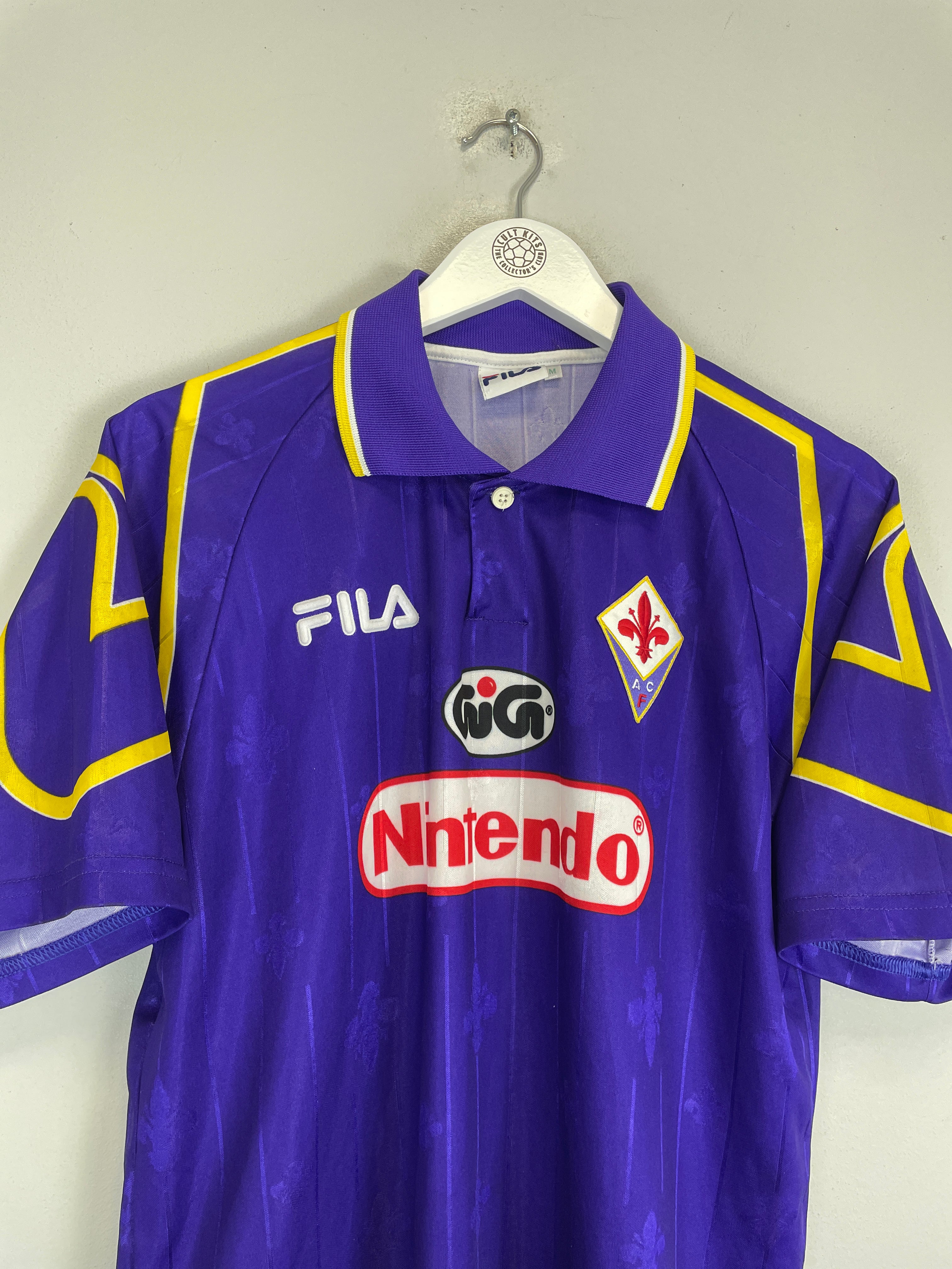 Shop 1997/98 FIORENTINA HOME SHIRT (M) FILA, classic football shirts, vintage football shirts & retro soccer jerseys at Cult Kits