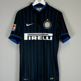 Shop 2014/15 INTER MILAN D'AMBROSIO #33 *AUTHENTIC* HOME SHIRT (L) NIKE, classic football shirts, vintage football shirts & retro soccer jerseys at Cult Kits