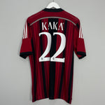 Shop 2014/15 AC MILAN KAKA #22 HOME SHIRT (L) ADIDAS, classic football shirts, vintage football shirts & retro soccer jerseys at Cult Kits
