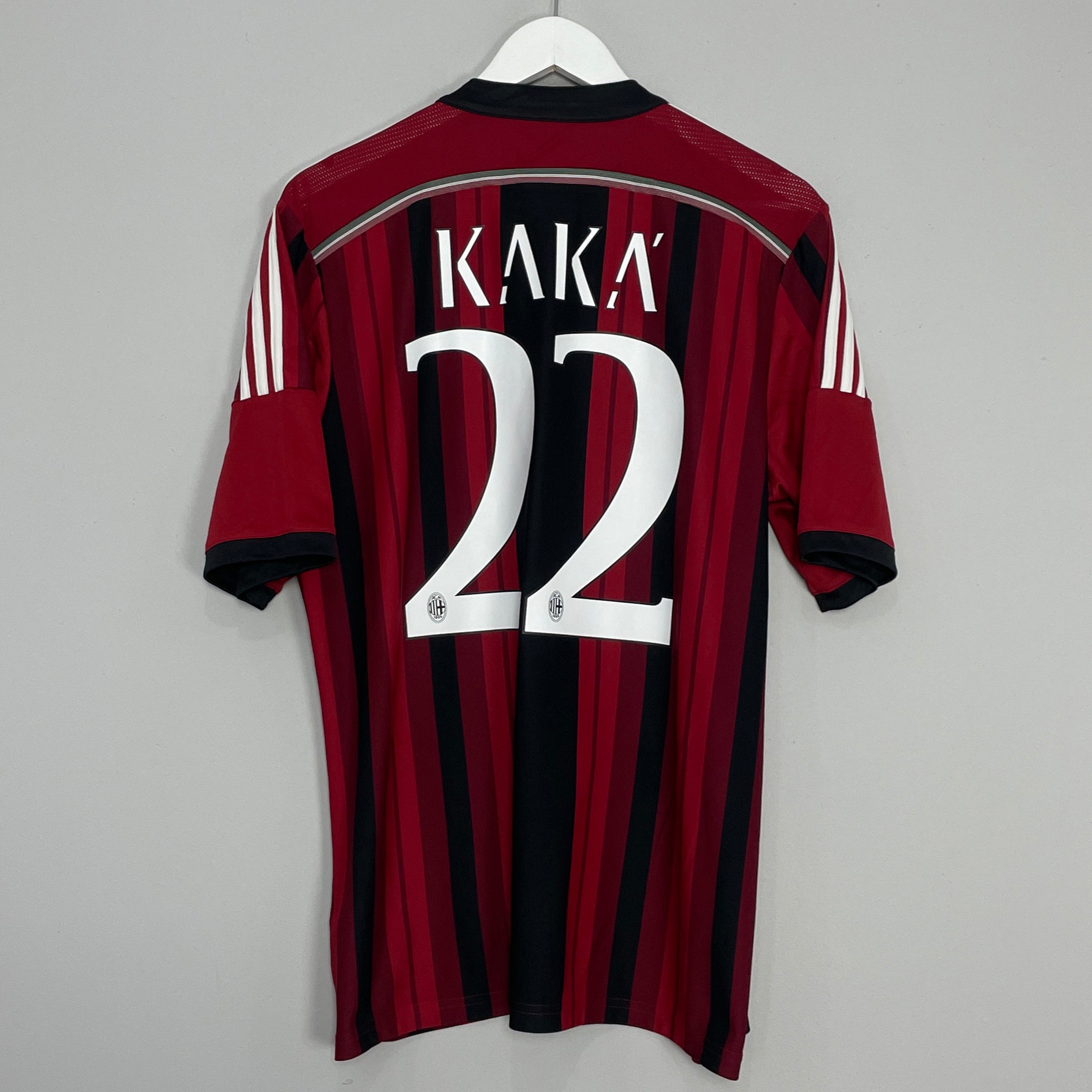 Shop 2014/15 AC MILAN KAKA #22 HOME SHIRT (L) ADIDAS, classic football shirts, vintage football shirts & retro soccer jerseys at Cult Kits