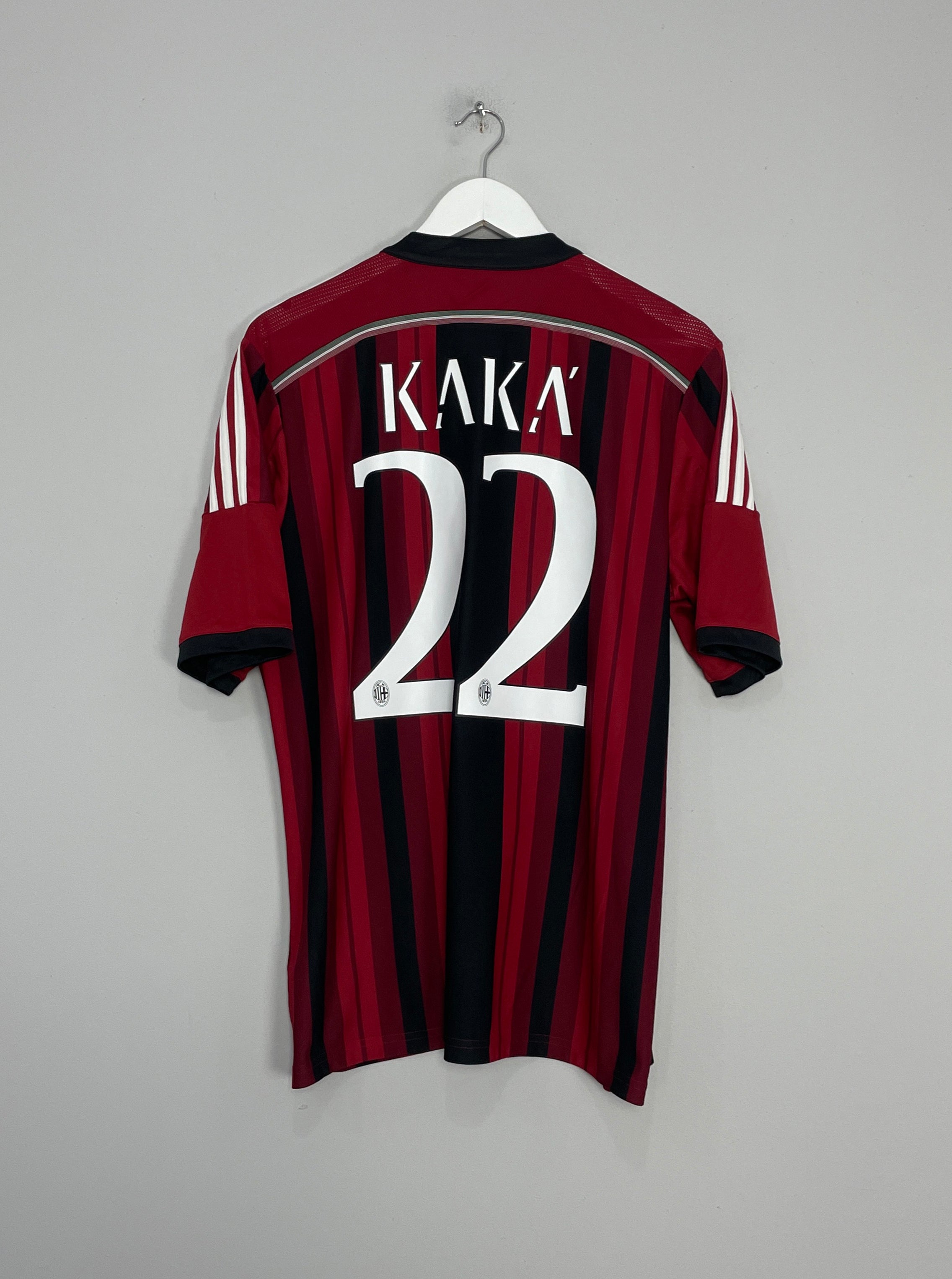 Shop 2014/15 AC MILAN KAKA #22 HOME SHIRT (L) ADIDAS, classic football shirts, vintage football shirts & retro soccer jerseys at Cult Kits