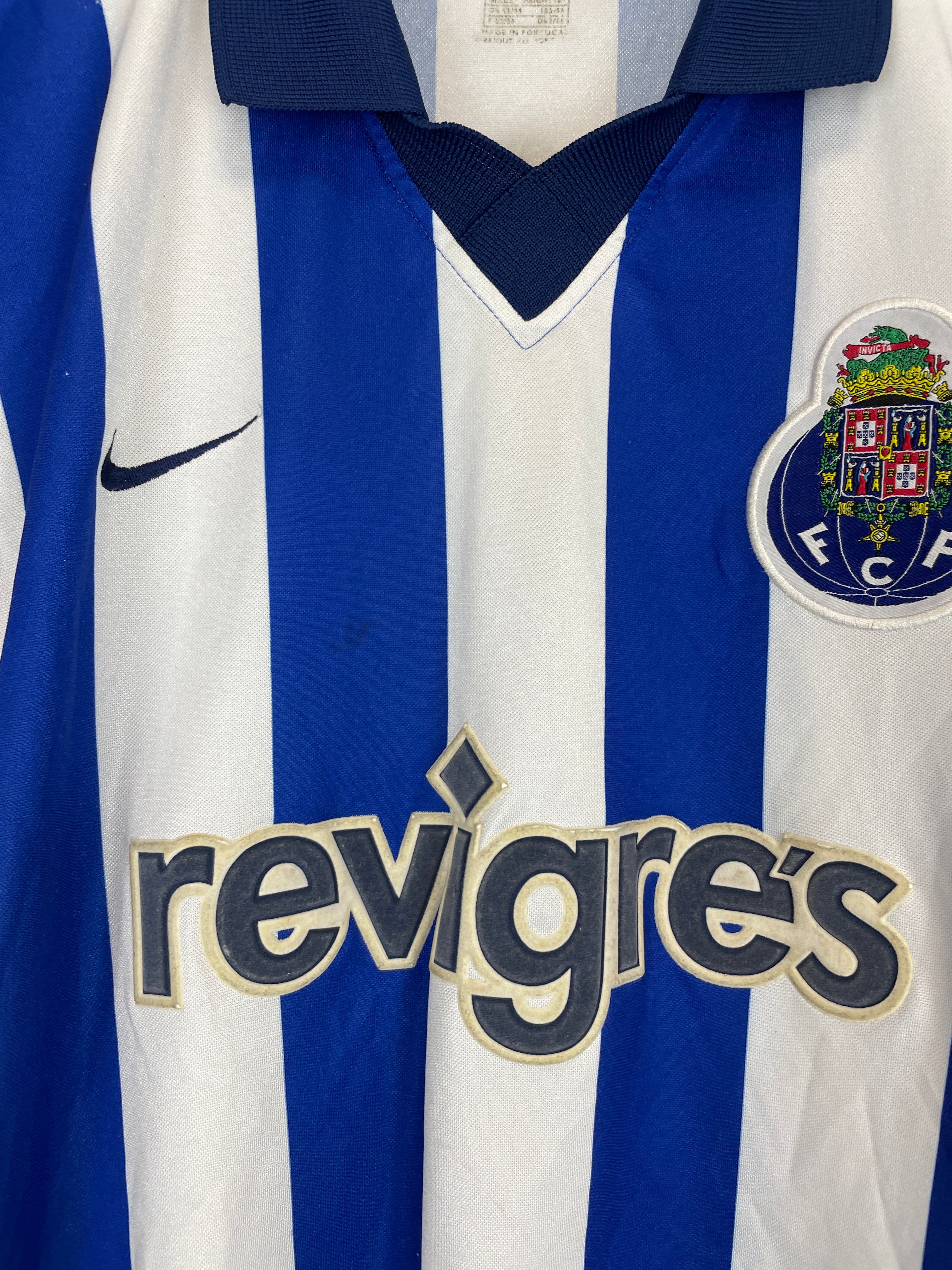 Shop 2002/03 PORTO HOME SHIRT (L) NIKE, classic football shirts, vintage football shirts & retro soccer jerseys at Cult Kits