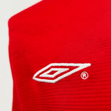 2001 MANCHESTER UNITED CANTONA #7 *MATCH WORN + SIGNED *RYAN GIGGS TESTIMONIAL* HOME SHIRT (XL) UMBRO