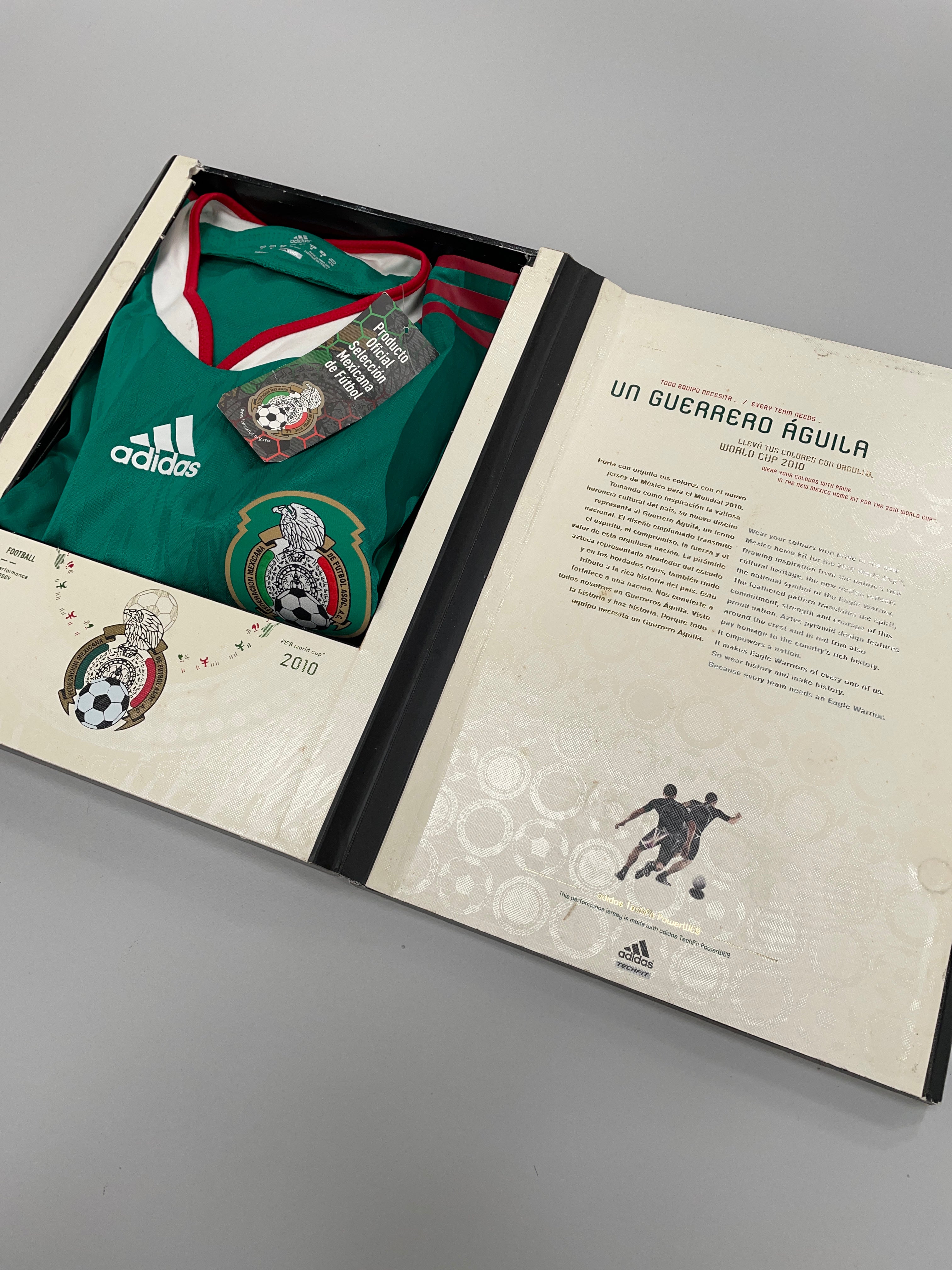 Shop 2010 MEXICO BOXED PLAYER ISSUE HOME SHIRT (M) ADIDAS, classic football shirts, vintage football shirts & retro soccer jerseys at Cult Kits