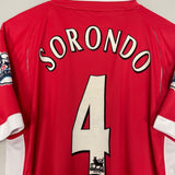 2005/06 CHARLTON ATHLETIC SORONDO #4 HOME SHIRT (S) JOMA