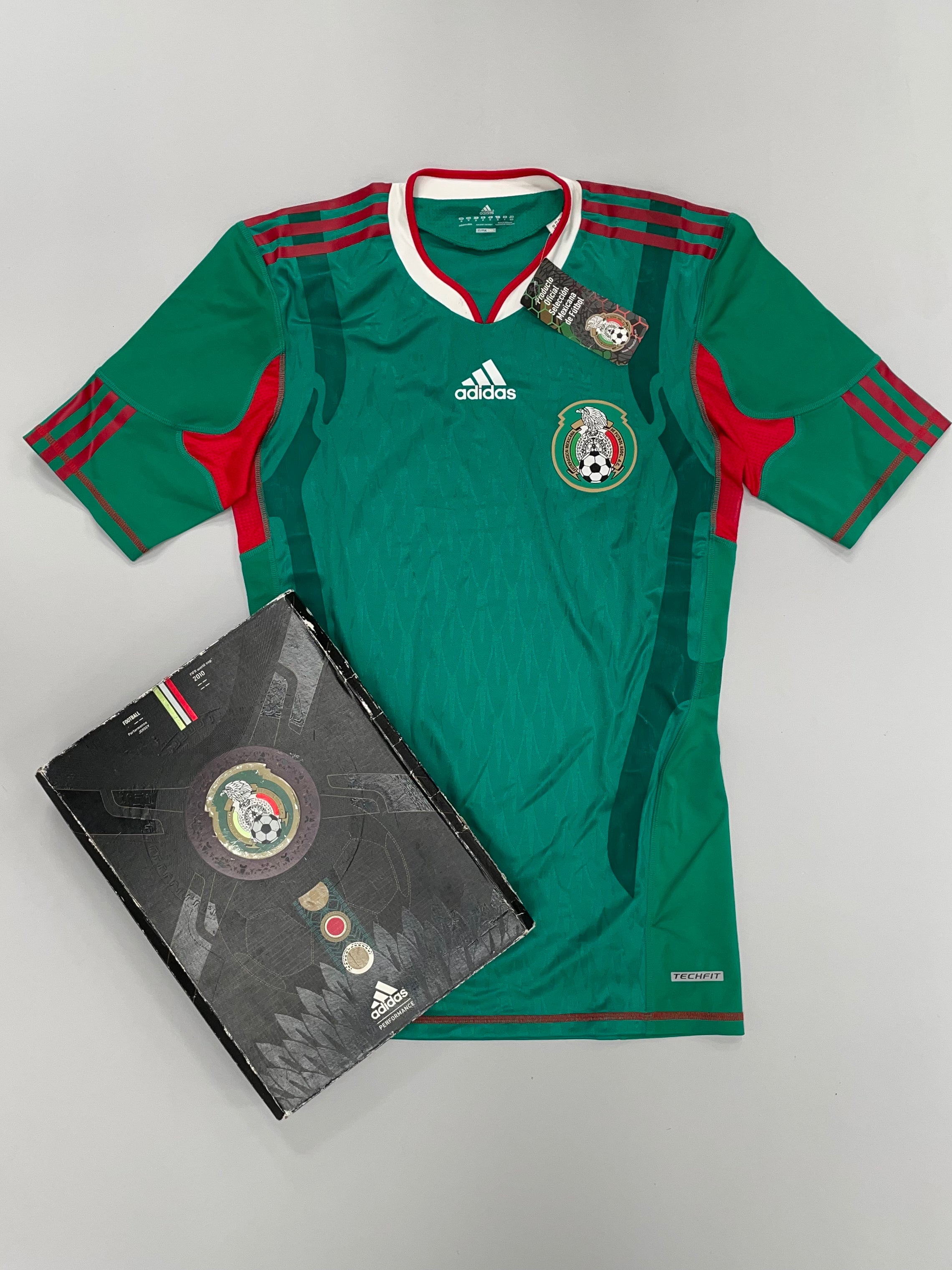 Shop 2010 MEXICO BOXED PLAYER ISSUE HOME SHIRT (M) ADIDAS, classic football shirts, vintage football shirts & retro soccer jerseys at Cult Kits