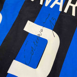 2002/03 Inter Milan Cannavaro #13 *Signed* L/S Home Shirt (S) Nike