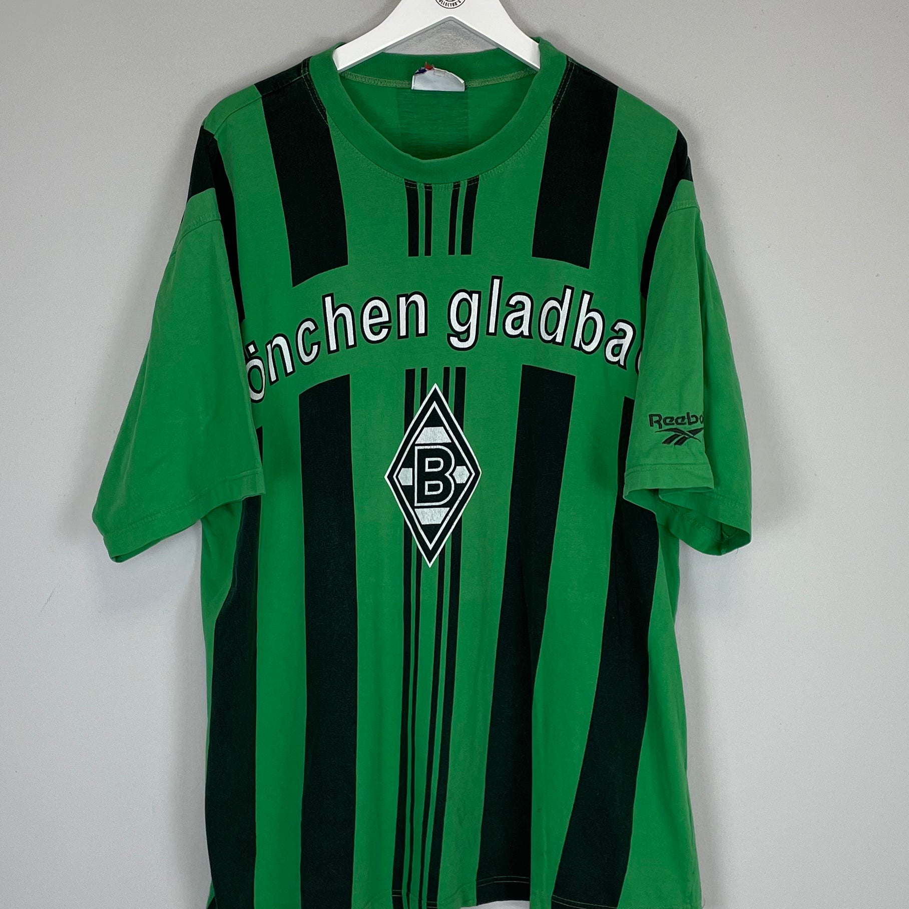 Shop 1995/96 MONCHENGLADBACH T-SHIRT (XXL) REEBOK, classic football shirts, vintage football shirts & retro soccer jerseys at Cult Kits