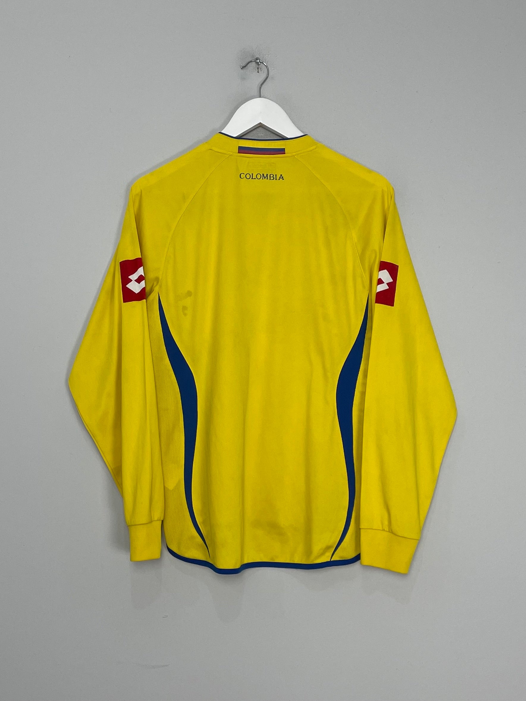 Shop 2007/09 COLOMBIA L/S HOME SHIRT (M) LOTTO, classic football shirts, vintage football shirts & retro soccer jerseys at Cult Kits