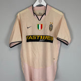 Shop 2003/04 JUVENTUS NEDVED #11 AWAY SHIRT (M) NIKE, classic football shirts, vintage football shirts & retro soccer jerseys at Cult Kits