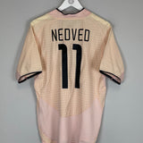 Shop 2003/04 JUVENTUS NEDVED #11 AWAY SHIRT (M) NIKE, classic football shirts, vintage football shirts & retro soccer jerseys at Cult Kits
