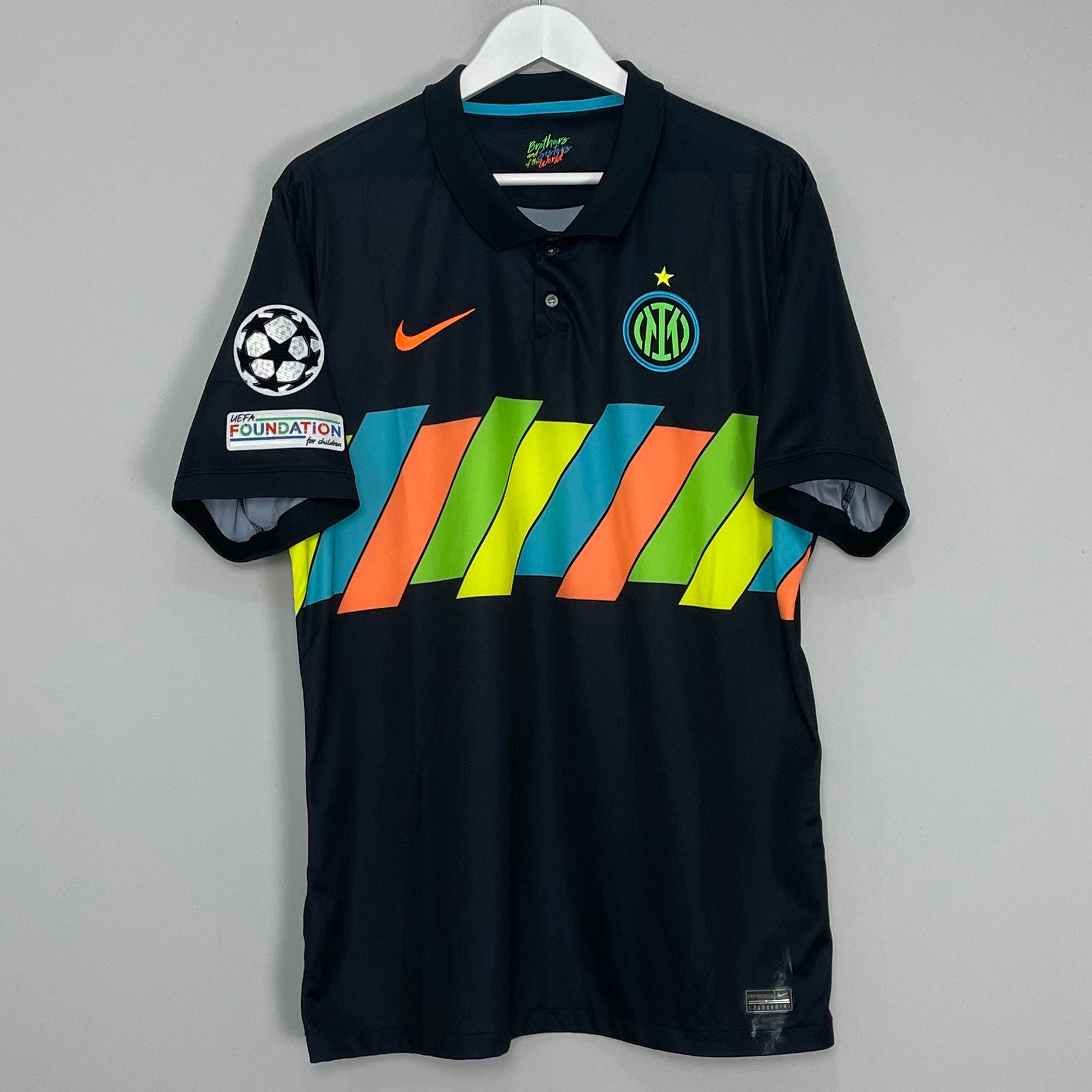 Shop 2021/22 INTER MILAN BASTONI #95 C/L THIRD SHIRT (XL) NIKE, classic football shirts, vintage football shirts & retro soccer jerseys at Cult Kits