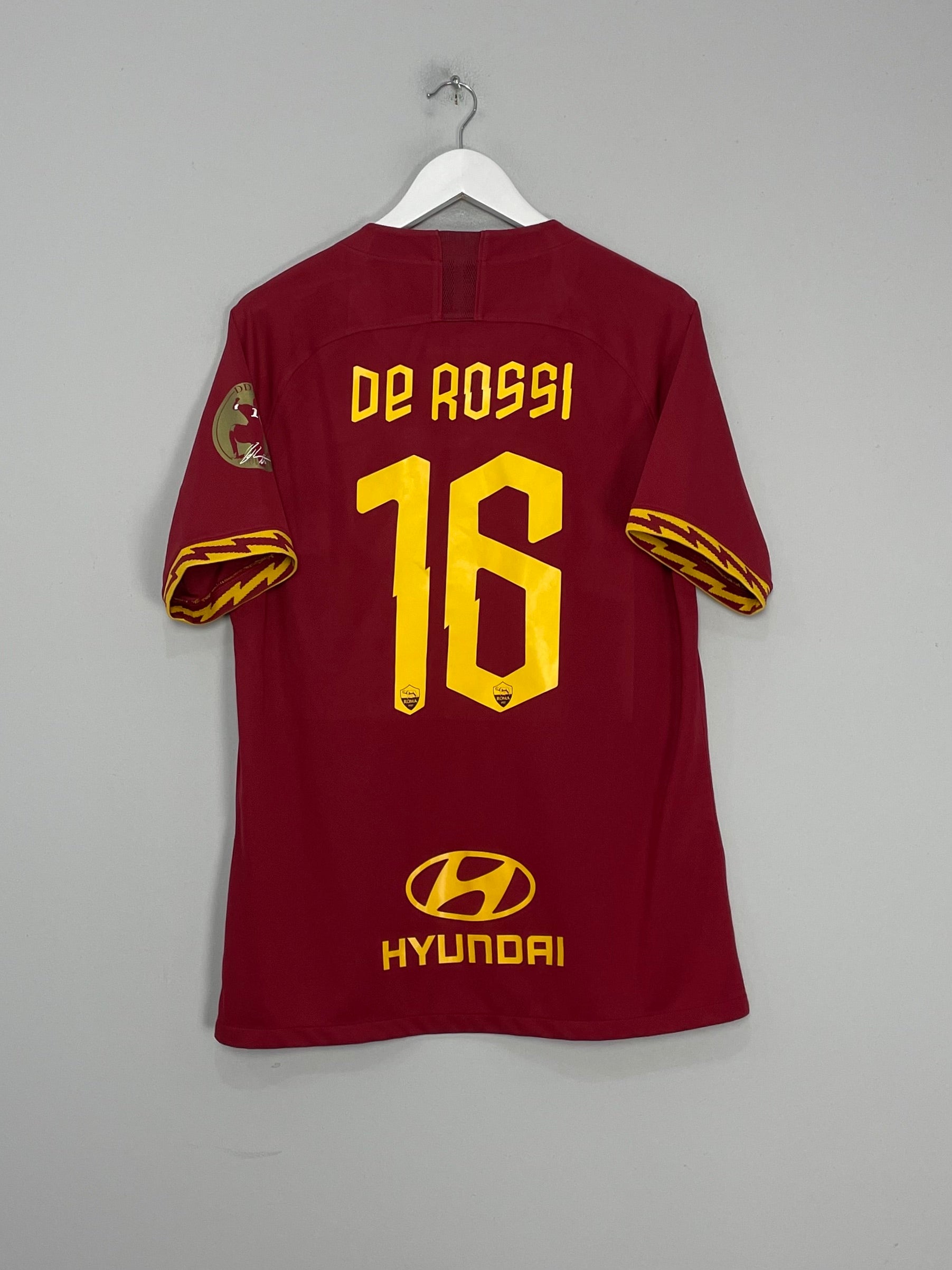 Shop 2019/20 ROMA DE ROSSI #16 HOME SHIRT (L) NIKE, classic football shirts, vintage football shirts & retro soccer jerseys at Cult Kits