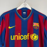 Shop 2009/10 BARCELONA MESSI #10 HOME SHIRT (L) NIKE, classic football shirts, vintage football shirts & retro soccer jerseys at Cult Kits