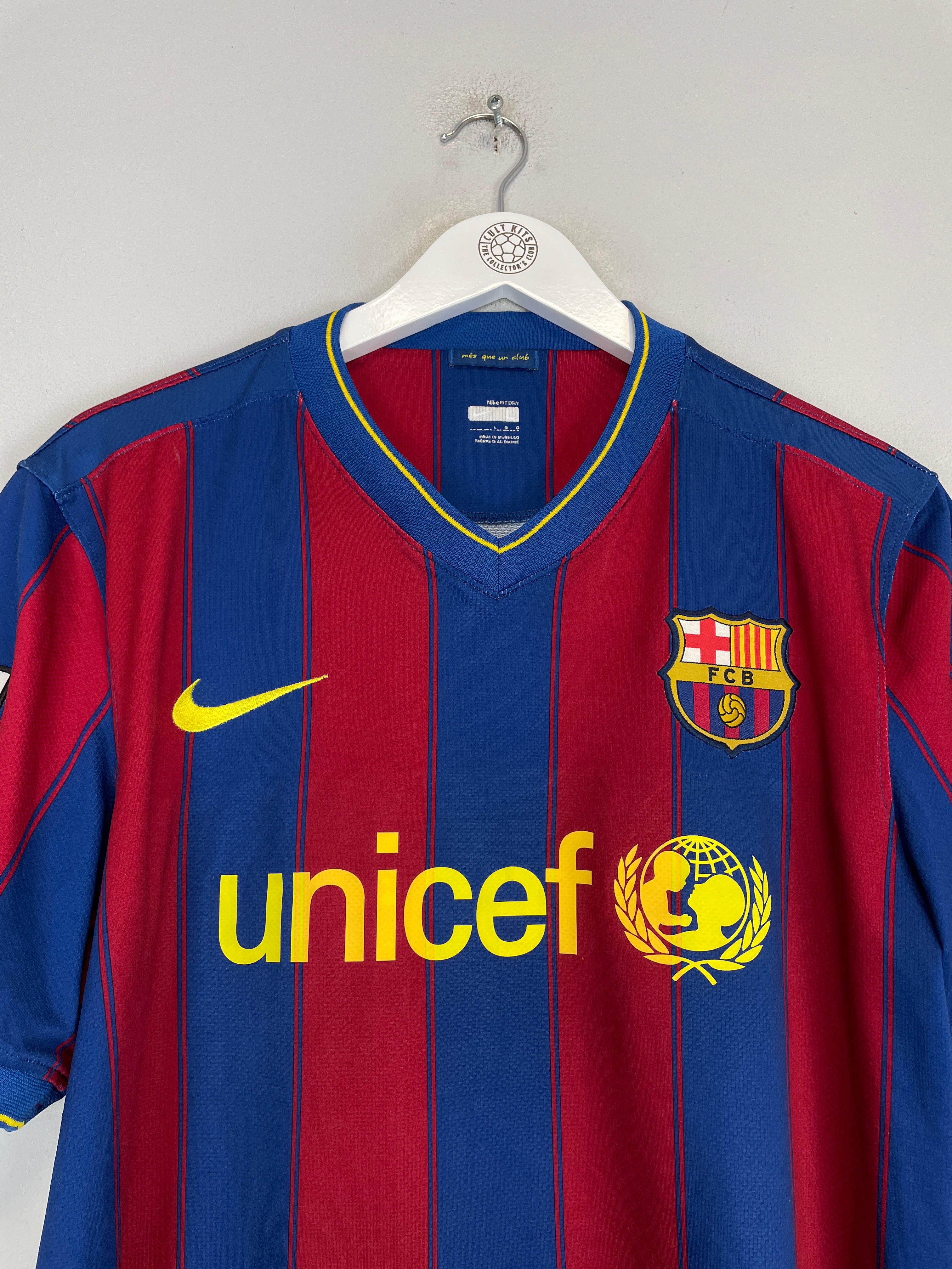 Shop 2009/10 BARCELONA MESSI #10 HOME SHIRT (L) NIKE, classic football shirts, vintage football shirts & retro soccer jerseys at Cult Kits