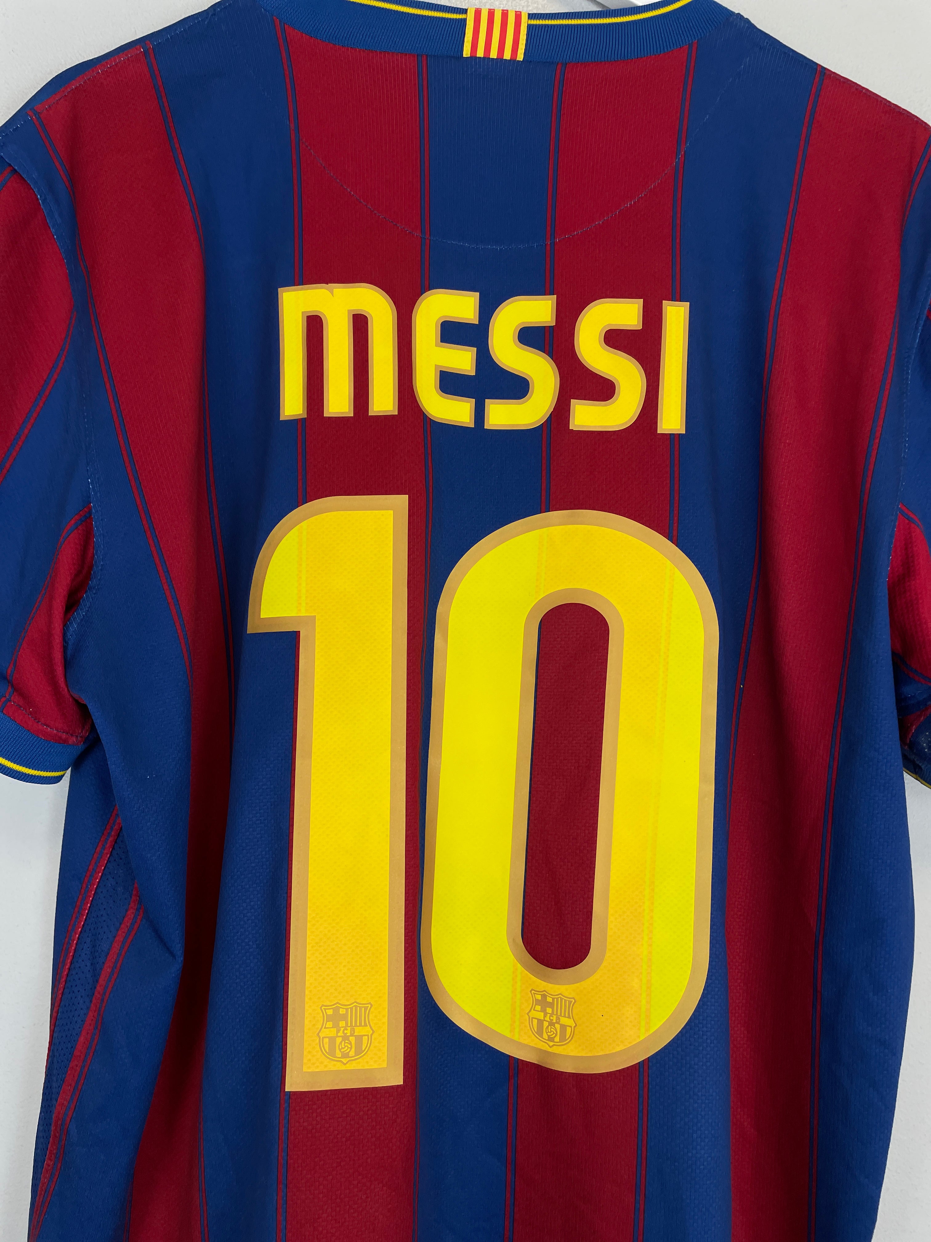 Shop 2009/10 BARCELONA MESSI #10 HOME SHIRT (L) NIKE, classic football shirts, vintage football shirts & retro soccer jerseys at Cult Kits