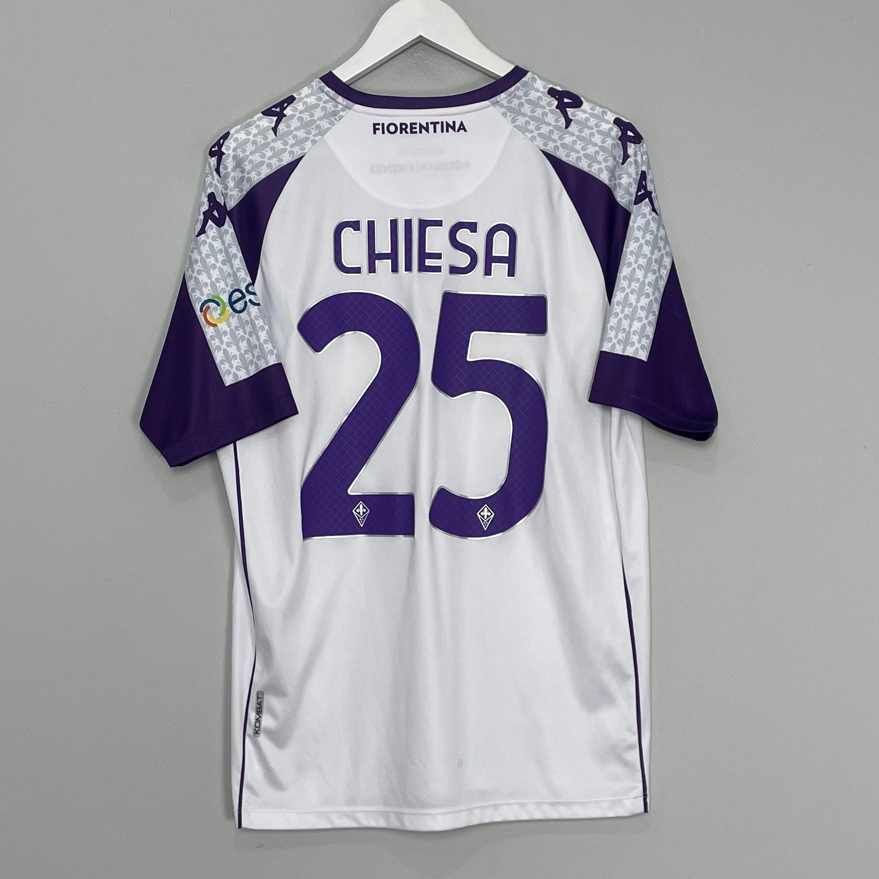 Shop 2020/21 FIORENTINA CHIESA #25 AWAY SHIRT (XL) KAPPA, classic football shirts, vintage football shirts & retro soccer jerseys at Cult Kits
