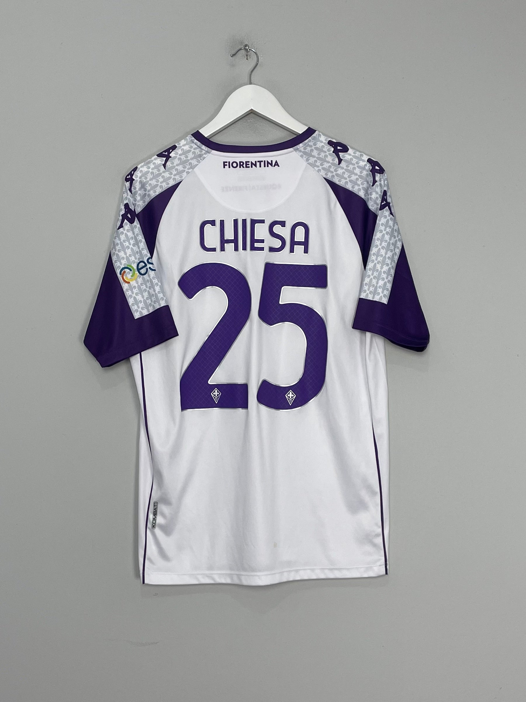 Shop 2020/21 FIORENTINA CHIESA #25 AWAY SHIRT (XL) KAPPA, classic football shirts, vintage football shirts & retro soccer jerseys at Cult Kits