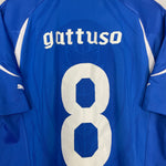 Shop 2010/11 ITALY GATTUSO #8 HOME SHIRT (XL) PUMA, classic football shirts, vintage football shirts & retro soccer jerseys at Cult Kits